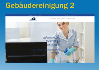 Webseite für Gebäudereinigung