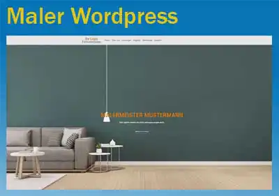 Wordpress Homepage Vorlage Maler